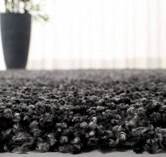 Luxury Charcoal Shaggy Hall Carpet